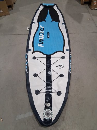 FUNWATER INFLATABLE STAND UP PADDLE BOARD With Carrying Bag - 11FT x 32" x 6" - White/blue - (Model: SUPFW11L) image 5