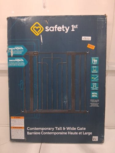 Safety 1st Contemporary Tall & Wide Gate with SecureTech - 29"-47" x 36" - black - (model: GA176CBLKF2) image 2