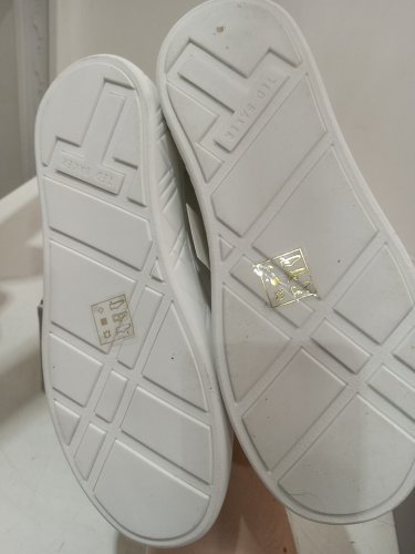 WOMENS TED BAKER maisie leather court shoes - size 6 - white/floral (style: 3756606) image 3