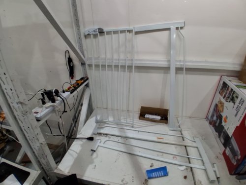 REGALO EASY STEP extra tall WALK-THRU METAL SAFETY GATE - 36" x 29" - 36.5" - WHITE (MODEL: 1166HDS) image 2