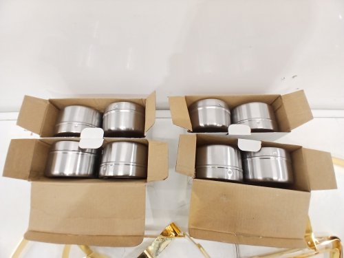 4PK Stainless Steel Buffet Warmer Chafing Dish - 8QT - Silver/Gold image 11