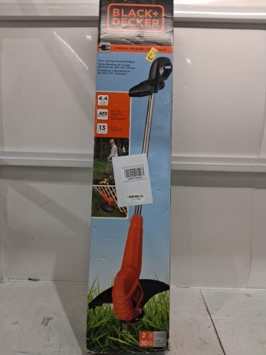 BLACK + DECKER 2-IN-1 CORDed STRING TRIMMER AND EDGER KIT- 13" CUT SWATH - orange/black (MODEL: st7700) image 2