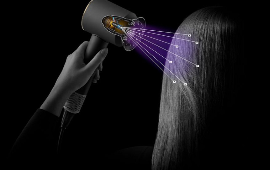 5PC Dyson Supersonic special edition Nural hair dryer - apricot & topaz (MODEL: hd16) image 3