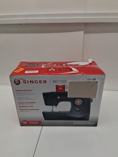 SINGER LIGHTWEIGHT & PORTABLE SEWING MACHINE WITH 45 STITCH APPLICATIONS - BLACK (MODEL: M1150) image 2