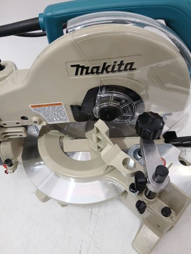 Makita CORDED Compound Mitre Saw WITH Electric Brake / 45° Bevel Left/ 52° Mitre Right - 4600RPM - Turquoise (Model: LS1040) image 6