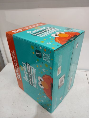 200PK PAMPERS BABY DRY ULTRA, FRAGRANCE FREE - SIZE 1 - ELMO image 3