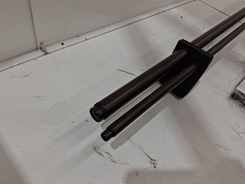 VIMAYTA Double Curtain Rods with Solid Aluminum Alloy Brackets for living room - 36-72" - MATTE BROWN image 4