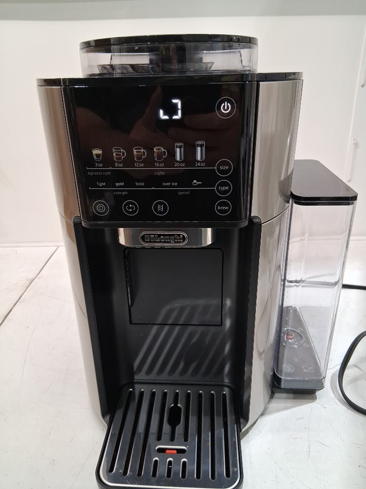 DeLonghi TrueBrew Hot or Iced SINGLE SERVE Coffee Maker WITH Built-in Grinder - BLACK/Stainless STEEL (MODEL: CAM51025MB) image 5