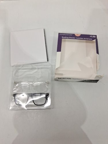2PK Innovative Eyewear Morgan Readers - +1.50 - BLACK/CLEAR (MODEL: 8858300 ) image 2