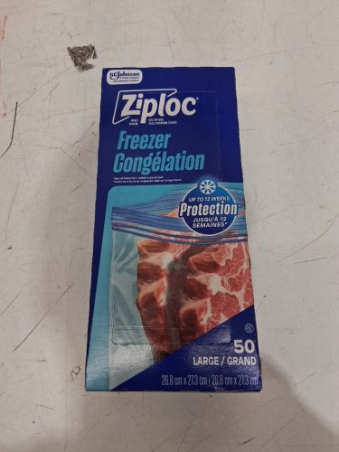 50PK Ziploc Easy Filling Freezer Bags - LARGE (Model: 1789709) image 2