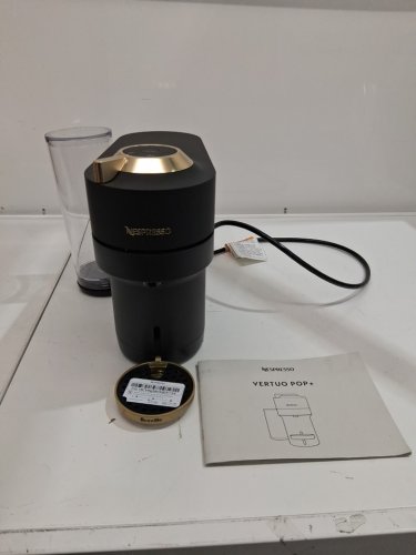 BREVILLE NESPRESSO VERTUO POP+ DELUXE COFFEE AND ESPRESSO MACHINE - MATTE BLACK/GOLD (MODEL: BNV125MTB) image 3