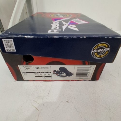 KIDS REEBOK HEELYS CLASSIC STYLE SHOES WITH WHEELS - 13M - WHITE/BLUE/RED image 5