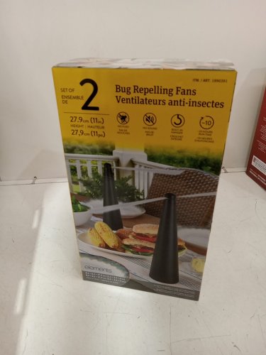2pk ELEMENTS rechargeable Bug Repeller Fans - black (model: 1990391) image 2