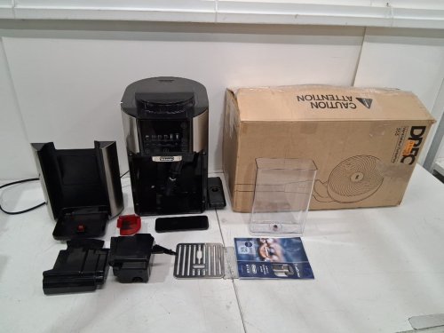 DeLonghi TrueBrew Hot or Iced SINGLE SERVE Coffee Maker WITH Built-in Grinder - BLACK/Stainless STEEL (MODEL: CAM51025MB) image 4