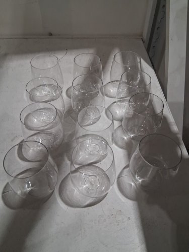 12pk Way to Celebrate Stemless Plastic Wine Glasses -18.3 fl oz - clear image 2