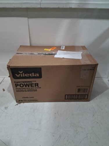 Vileda EasyWring Spin Mop Bucket Floor Cleaning System with Power Mop Head & extendable handle - red/grey (model: 172880/10683010609981/183310) image 4