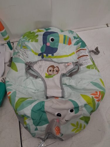 BABY Bright Starts NO SLIP Bouncer Soothing Vibrations Infant Seat - Rainforest Vibes - multicolour - (MODEL: 12227-es) image 4