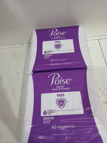 84PK POISE LONG POSTPARTUM INCONTINENCE PADS - MAXIMUM ABSORBENCY - (MODEL:46966) image 3