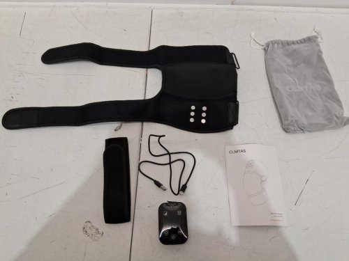 CLMTAS RED LIGHT THERAPY KNEE WRAP , usb-c charging - osfm -BLACK image 3