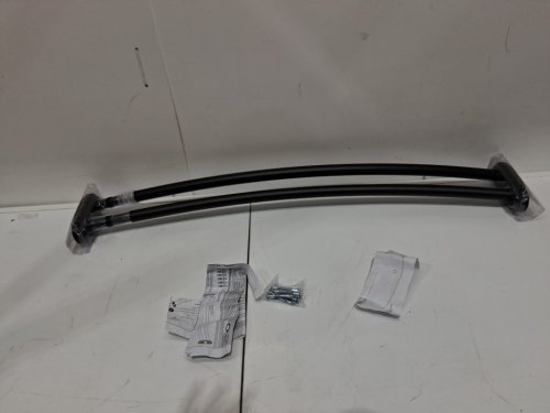 MOEN DOUBLE ADJUSTABLE CURVED SHOWER ROD - ADJUSTS FROM 57"  TO 60" - MATTE BLACK (model: DN2141BL) image 3
