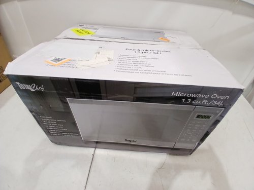TOTAL CHEF COMPACT COUNTERTOP MICROWAVE OVEN -1.3 CU. FT - STAINLESS STEEL (MODEL: TCMO-1.3-SS) image 2
