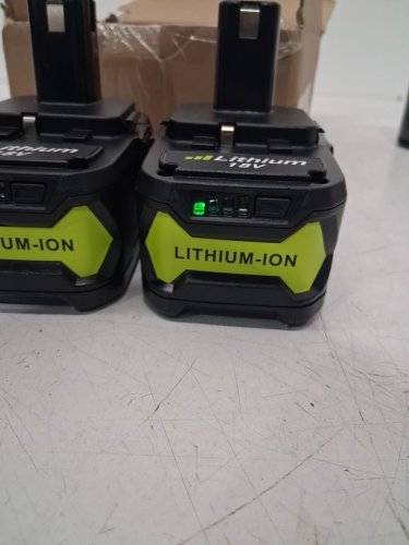 2pk antrobut Replacement Lithium Battery for ryobi - 18v - black/green (model: ba002r) image 3