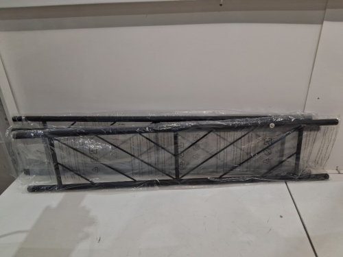 Yaheetech Platform Bed Foundation with Arrow Design Headboard - TWIN - black (model: 613713) image 2