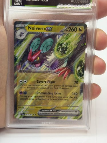 DEGREE GRADED 10 GEM MINT 2024 POKEMON S&V PALDEAN FATES NOIVERN EX HOLO CARD #69 image 2