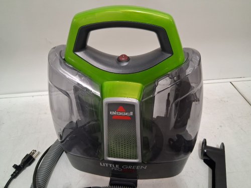 BISSELL LITTLE GREEN PROHEAT PORTABLE DEEP CLEANER/SPOT CLEANER WITH SELF-CLEANING HYDRORInSE TOOL - GREEN/GREY (MODEL : 2513B / 2513n) image 4