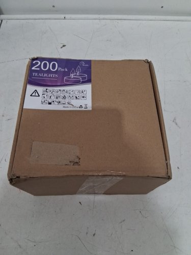 200PK Small Tealight Candles - White image 2