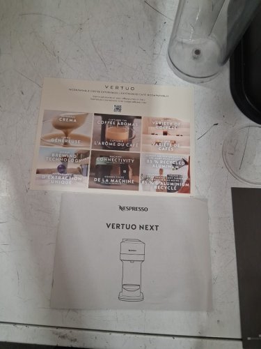 NESPRESSO BY delonghi VERTUO NEXT single serve ESPRESSO & coffee MACHINE - WHITE/BLACK (MODEL: ENV120WCA) image 3