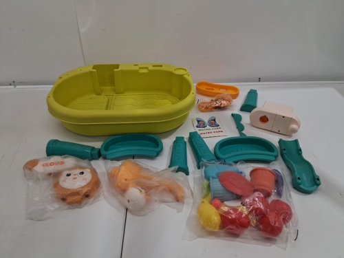 40pc CUTE STONE Play Sink with Running Water, Kitchen Sink Toys - multicoloured image 2