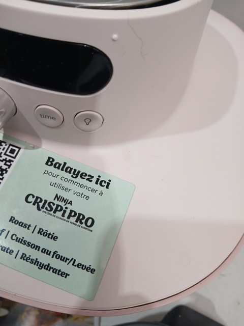 Ninja Crispi Pro 6-in-1 Glass Air Fryer - 2.5qt-6qt capacity - rose quartz (model: AS101CRS) image 7