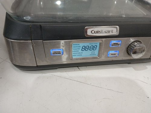 CUISINART COOK FRESH DIGITAL GLASS STEAMER - 5L capacity - STAINLESS STEEL (MODEL: STM-1000C) image 4