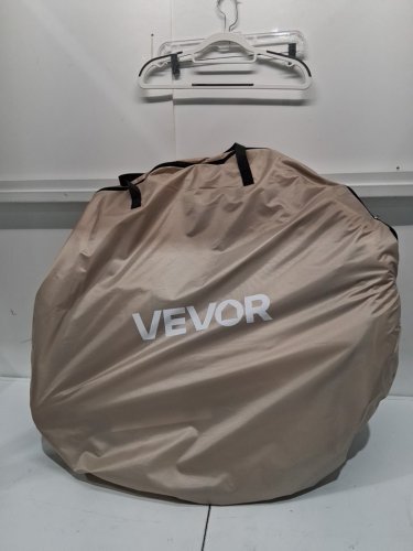 Pop Up Screen Tent with Extended Awning AND carry bag - 6ft x 6ft - tan/black/orange (model: 121136) image 4