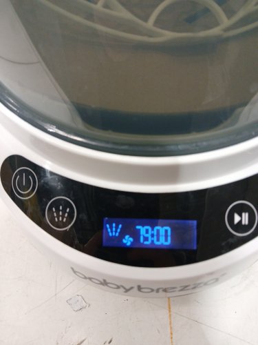 BABYBREZZA BOTTLE WASHER PRO 3-IN-1 WASHER/STERILIZER/DRYER - HOLDS 4 BOTTLES - BLACK/WHITE (MODEL: BRZ0103) image 3
