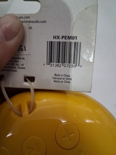 HDMX jamoji Tongue Winkie-face Emoji Wireless Bluetooth Speaker - yellow (Model: HX-PEM01) image 3