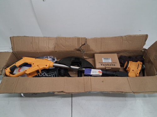 MILBIS CORDLESS WEED WACKER - COMPATIBLE WITH DEWALT 20V BATTERIES - YELLOW/BLACK image 10