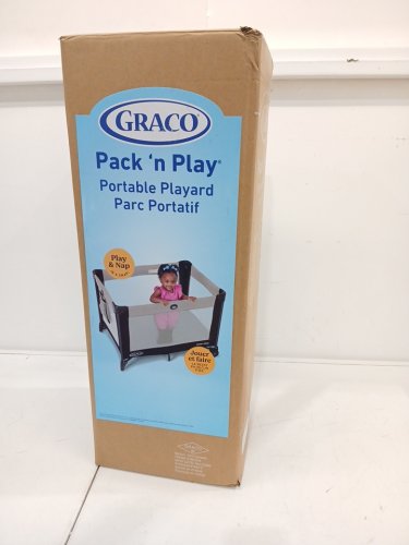 GRACO PACK N' PLAY PORTABLE FOLDABLE PLAYARD - grey/black (MODEL: 2084226) image 2