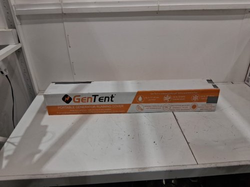 GenTent Generator Running Cover for Open Frame Portable Generators - 76" - 104" Universal Fit - grey image 2