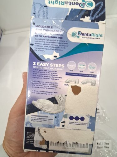 4pc dentaright anti grinding mouth guards - with 2 sizes options - clear image 4