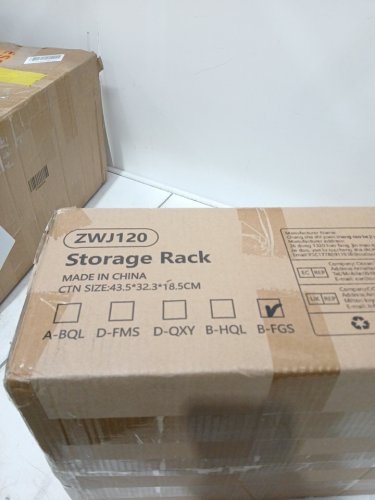 hapirm rolling 5 tier storage rack - black (model: zwj120/b-fgs) image 4