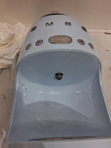 SMEG 1950's retro style digital display coffee maker - 10 cups - pastel blue (model : DCF02PBUS) image 13