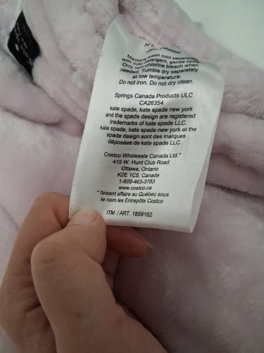 kate spade plush throw blanket - 60" x 70" - Pale pink (model: 1859162) image 3