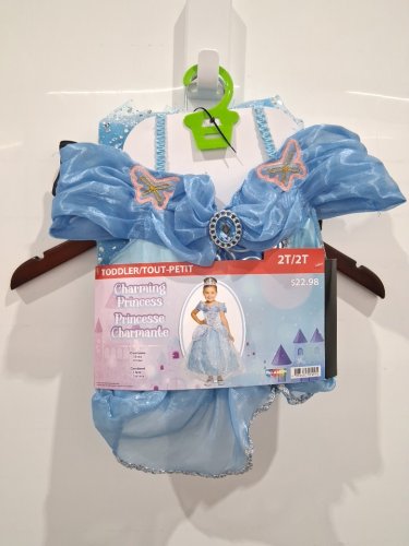 2PC GIRL'S PALAMON CHARMING PRINCESS COSTUME SET - 2T - BLUE image 2