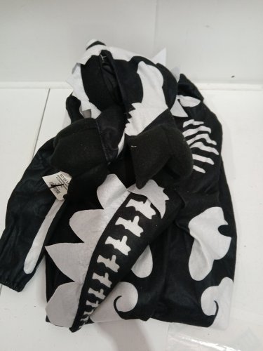 RUBIES TODDLER SKELESAURUS REX SKELETON DINOSAUR COSTUME - 3-4T - BLACK AND WHITE image 2