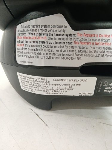 graco 4ever dlx grad 5-in-1 car seat - 120lb max - harrison fashion black/grey (model: 2217079) image 6