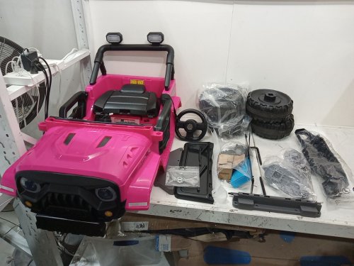 Costzon Kids Electric Ride on Truck Car With Remote Control, LED Lights, and Music - 12V - 4MPH - 66lbs cap - PINK (Model: TQ10317US-MH) image 3