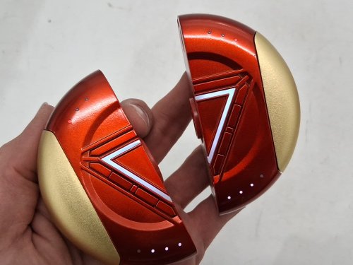 2pk Rechargeable electric Hand Warmer - Magnetic, 5200mAh (2600mah each), 3 heating Levels - red/gold (model: bl-nsb01) image 4