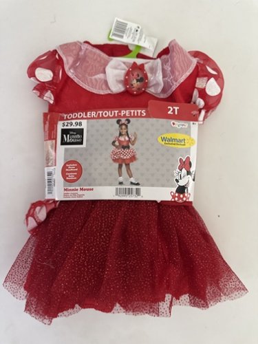 DISGUISE DISNEY MINNIE MOUSE HALLOWEEN COSTUME (DRESS ONLY) - 2T - RED, WHITE AND BLACK (STYLE: 0865MS01) image 2